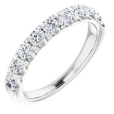 14K White 3/4 CTW Natural Diamond Anniversary Band